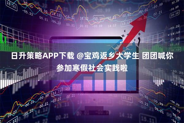 日升策略APP下载 @宝鸡返乡大学生 团团喊你参加寒假社会实践啦