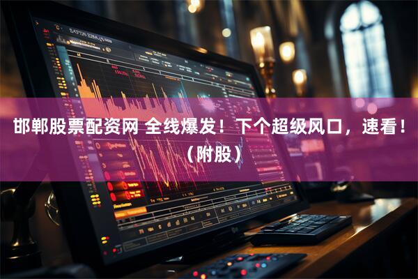 邯郸股票配资网 全线爆发！下个超级风口，速看！（附股）